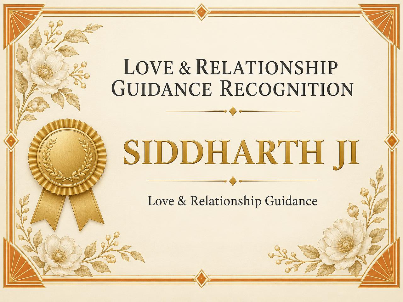 Love and relationship guidance recognition artwork naming Siddharth Ji