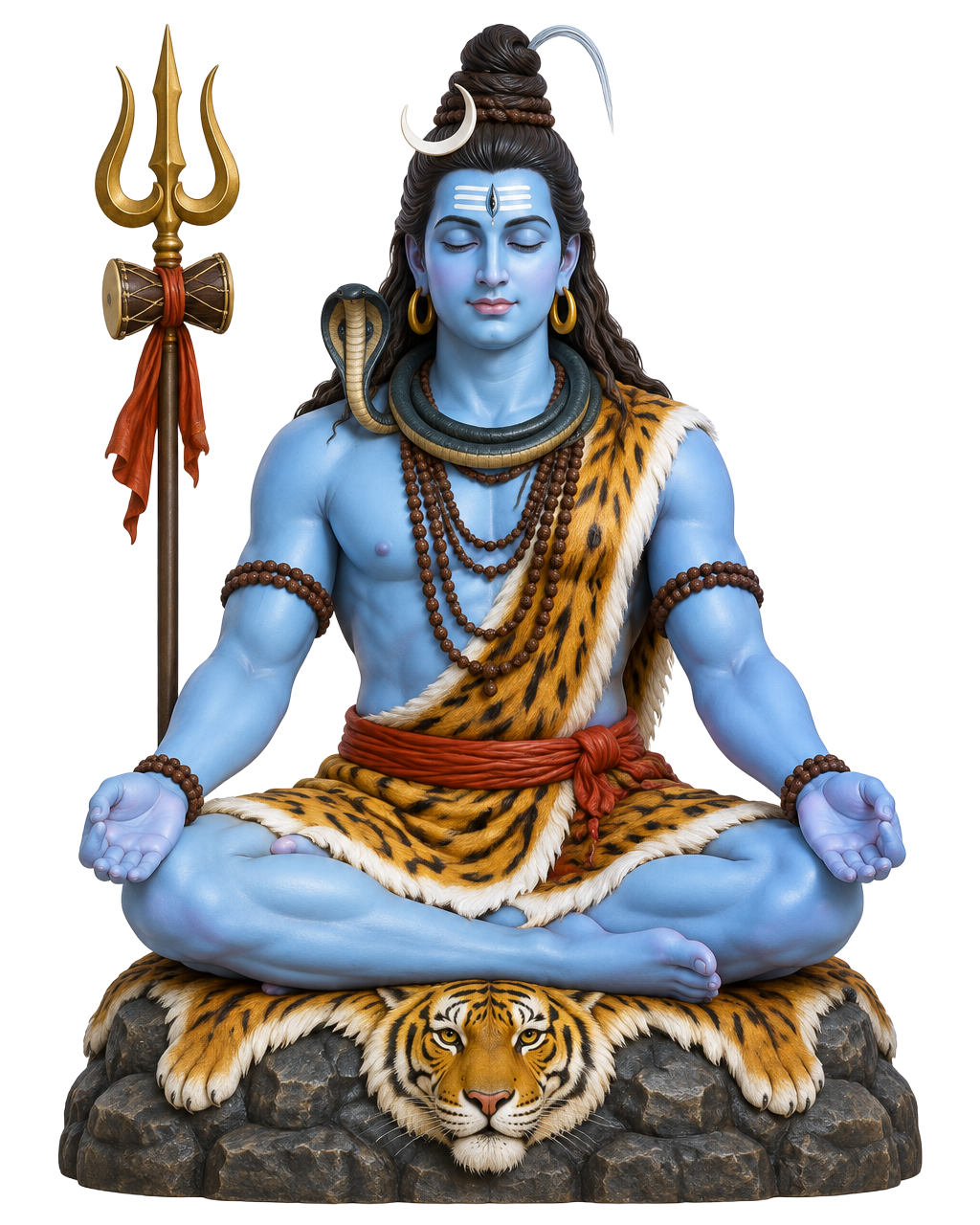 Illustration of Lord Shiva in meditation